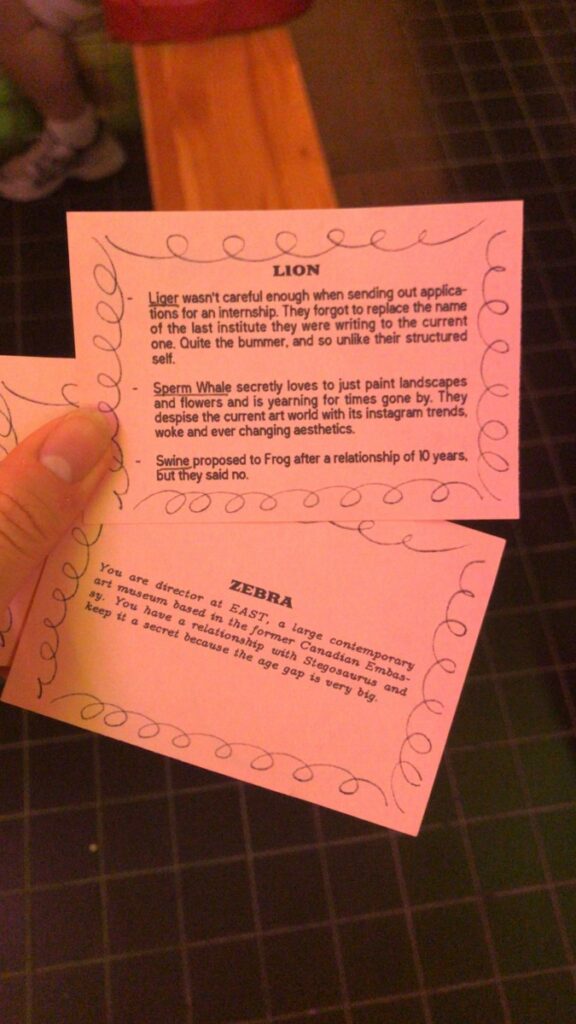 Gossip Cafe playing cards